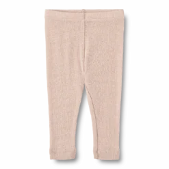 Agi Leggings I Ull Och Silke Pale Lilac