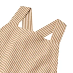Agnes Pinafore-klänning Caramel Stripe