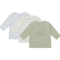 Amar 3-Pack Långärmad T-shirt Green Sage