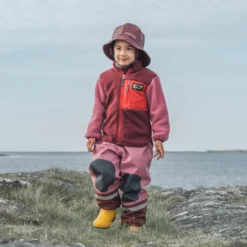 Anten Kids Jumper Med Hel Dragkedja Anemon Red