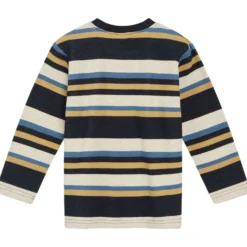 Anton Randig Långärmad T-shirt Marinblå