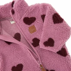 Austin Pile Fleeceoverall Hearts