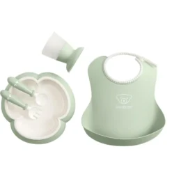 Baby Middags Set Blekgrön