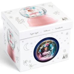 Ballerina Snöglob Med Nattlampa Pink