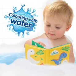 Bath Time Färgläggning Med Vatten Dino Badbok
