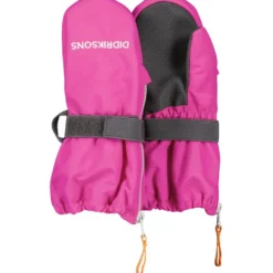 Biggles Zip Mitten Skidhandskar Plastic Pink