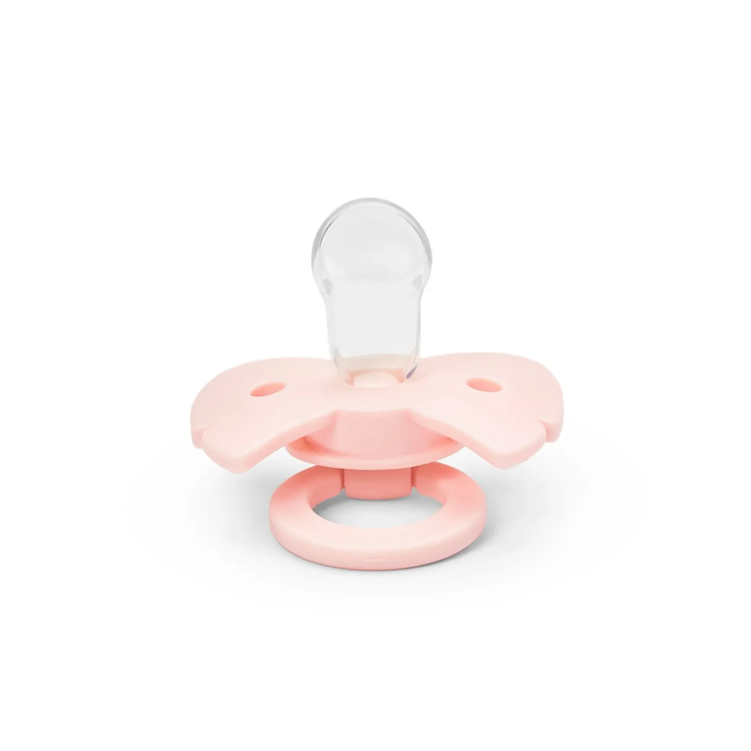 Binky Bow Napp Silikon För Nyfödd 0-6M Misty Pink