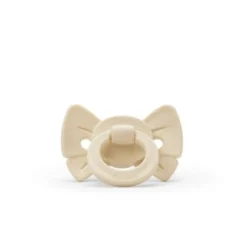 Binky Bow Napp Silikon 3M+ Oat White