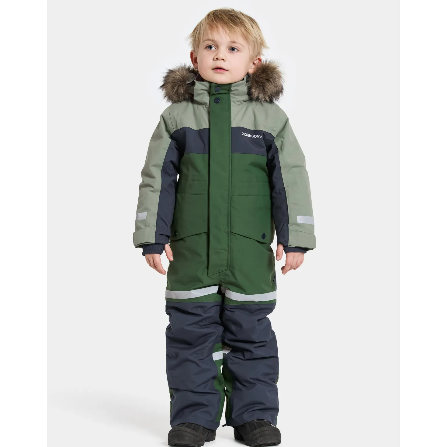 Bjärven Kids 4 Vinteroverall Light Moss