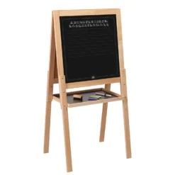Blackboard Dubbelsidig På Fötter Black