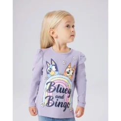 Bluey Långärmad Topp Lavender Gray