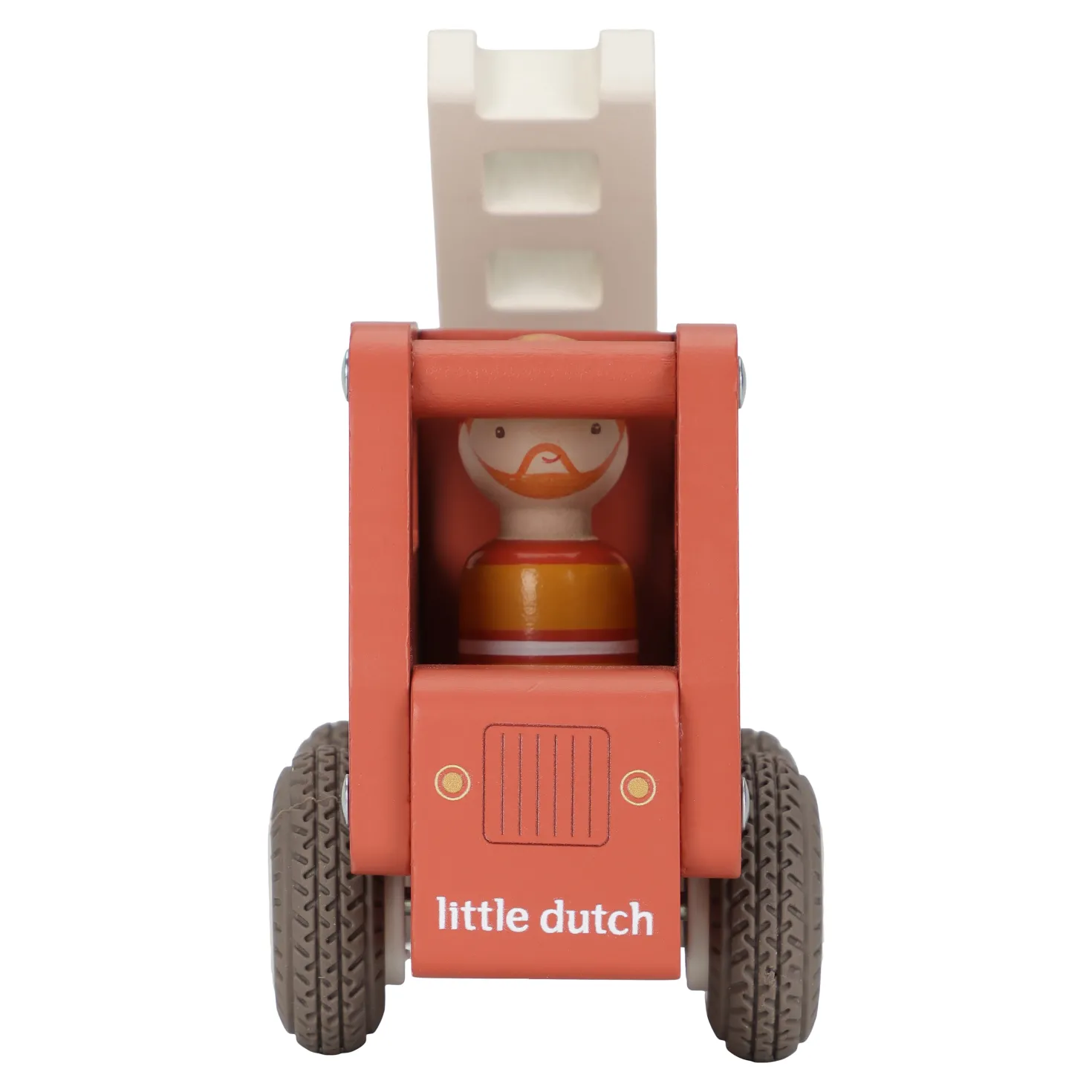 Brandbil Med Träfigur Red
