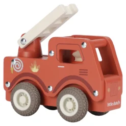 Brandbil Med Träfigur Red