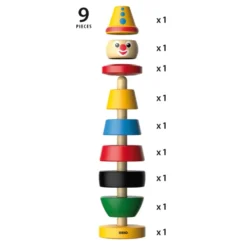 BRIO Baby - 30120 Clown Stapelleksak