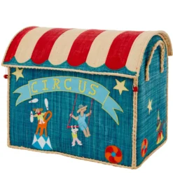 Cirkus 3-pack Raffia Förvaringshus Multicolor