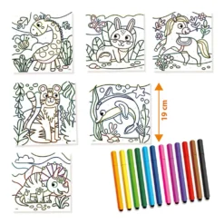 Colour By Numbers Pennor Med Triangulärt Grepp
