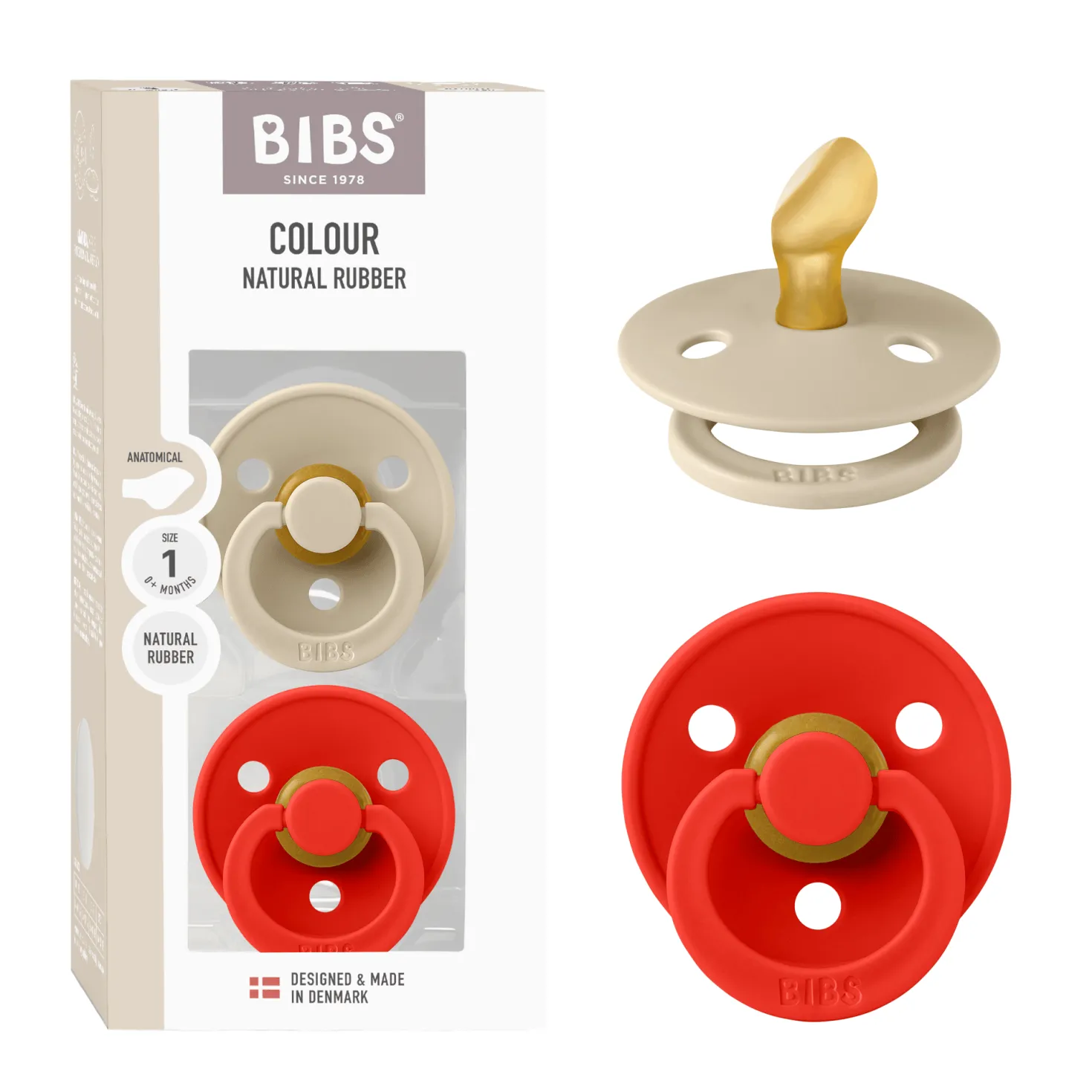 Colour 2-pack Anatomiska Latexnappar Vanilla Candy Apple