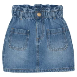 Denim Kjol Light Denim Blue