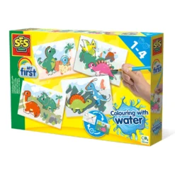Dinos Färgläggning Med Vatten