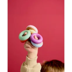 Doughnuts I Trä Multi/ Pink