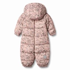 Edem Vadderad Babyoverall Rose Powder Flowers