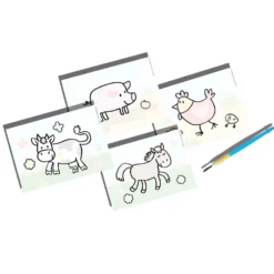 Farm Animals Färgläggning Med Vatten Multicolor
