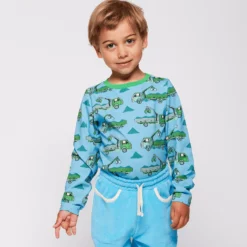 Gala Långärmad Topp Pool Blue