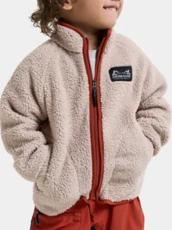 Gibbs Jacka Med Hel Dragkedja Beach Beige Rust