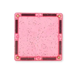 Glitterplattor Förpackning Transparent / Rosa 16 Delar Multicolor