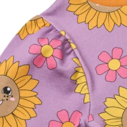 Hidden With Sunflowers Sweatshirt Purple Iris