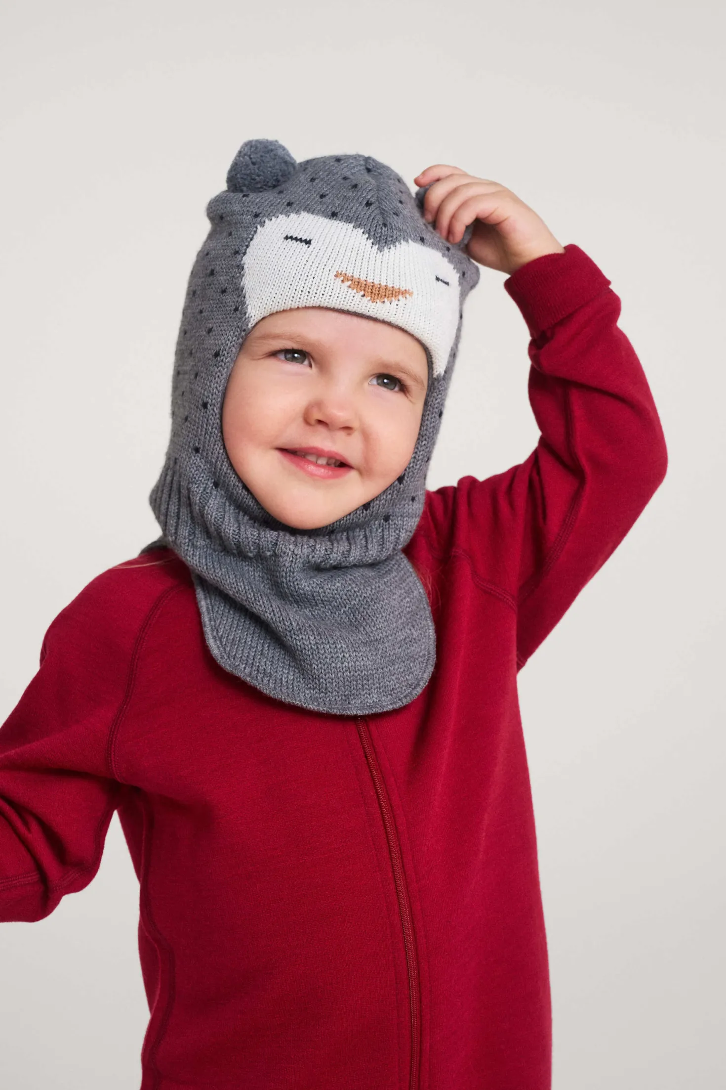 Ilmeet Balaklava Melange Grey