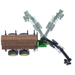 John Deere 8430 Med Skogsbrukssläpvagn Green