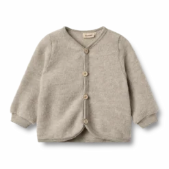 Kari Ullfleecekofta Khaki Melange