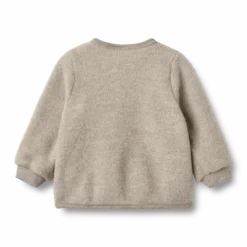 Kari Ullfleecekofta Khaki Melange