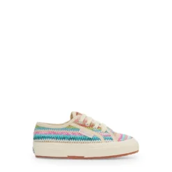 2750 Kids Raffia Sneakers Beige Laurel-purp
