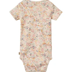 Linette Kortärmad Baby Body Bright Flowers