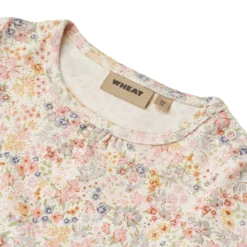 Linette Kortärmad Baby Body Bright Flowers