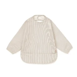 Långärmad Haklapp Classic Stripes Camel