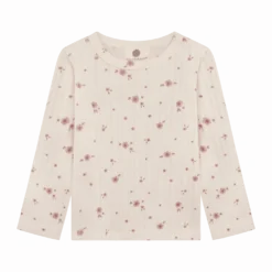 Långärmad T-shirt Pearled Ivory