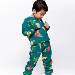 Macoun With Space Blasters Mjukisbyxor Petroleum Green