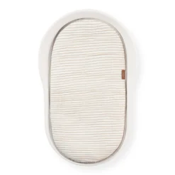 Mamee Inläggskudde Till Skötbädd Stripe Beige White