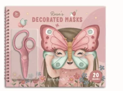Masks Pysselbok Med Masker Och Sax Rosa