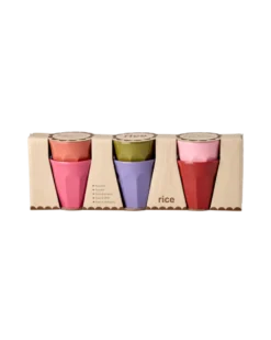 Melamine Mini Cups in Asst. Solid Colors - 6 Pack - 80 ml