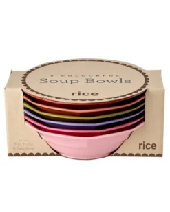 Melamine Soup Bowl in Asst. Solid Colors - 6 Pack - 600 ml