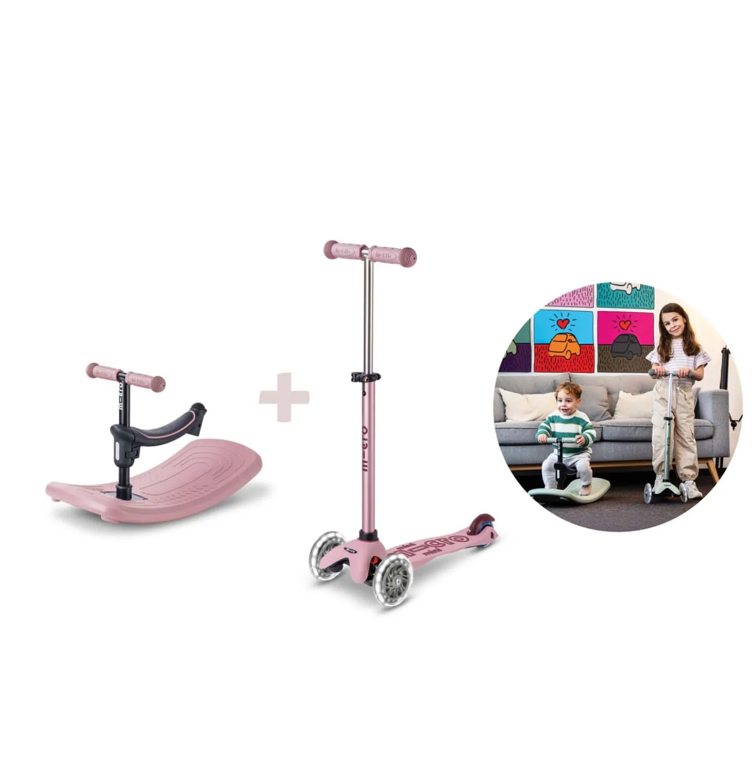 Mini Deluxe LEDRock & Go Sparkcykel Dusty Rose