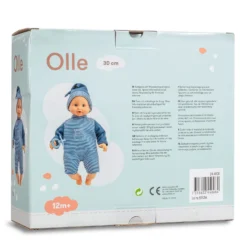 Olle Baby Docka, 30 Cm Blue