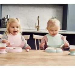 2-Pack Baby Haklapp Blekrosa/Blekgrön