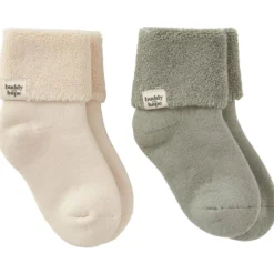 2-Pack GOTS Allan Strumpor Off White/Sage Green