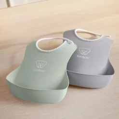 2-Pack Haklappar Powder Green/Grey