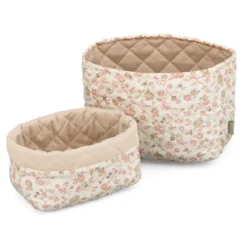 2-pack Quiltad Förvaringskorg Augusta